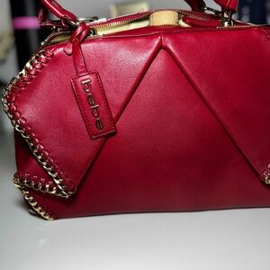 Bebe Chic Red Satchel Bag